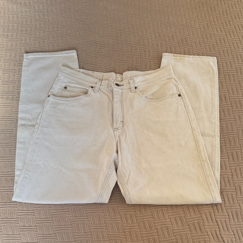 Riders Men's Light Beige Straight Jeans